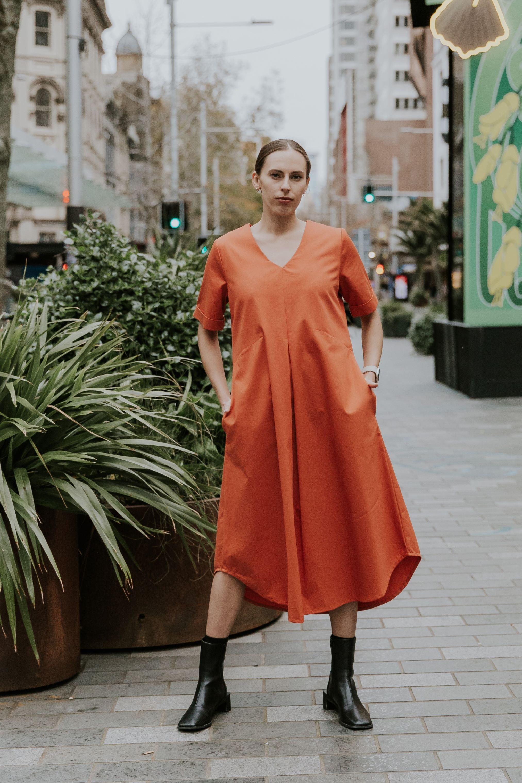 Sunset Smock Dress