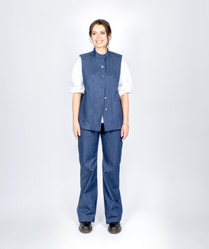 Jamie Waistcoat - Raw Denim