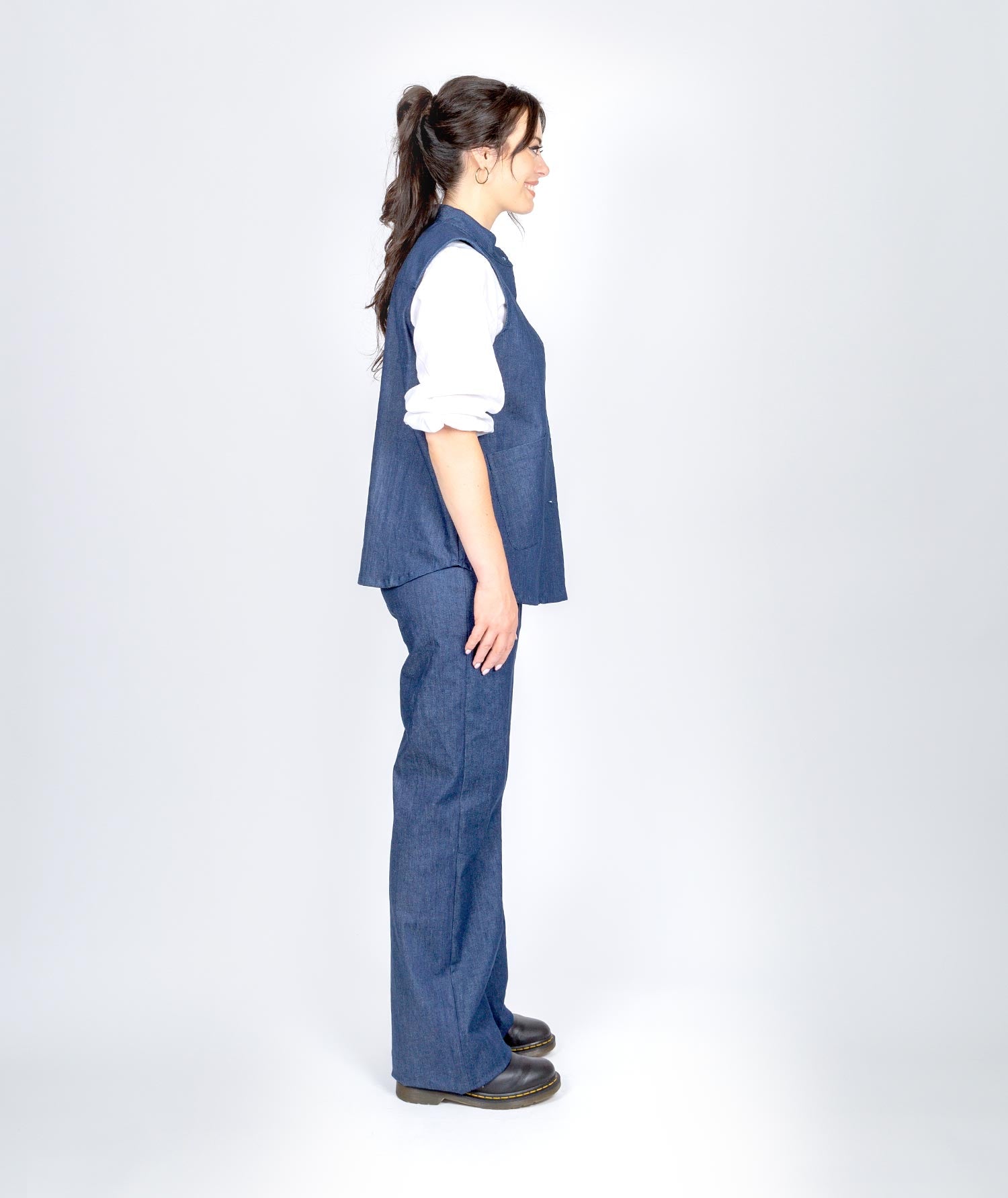 Jamie Waistcoat - Raw Denim